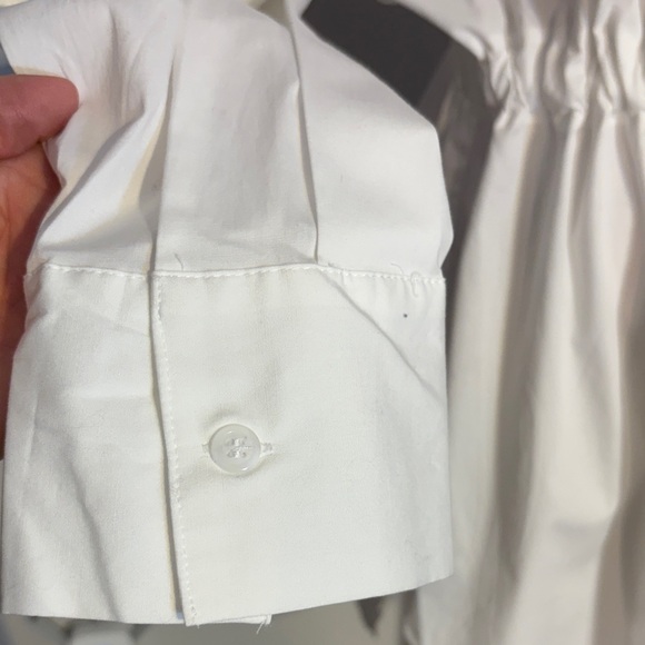 Lane Bryant White Cotton Button-Up Tunic - Picture 5 of 11